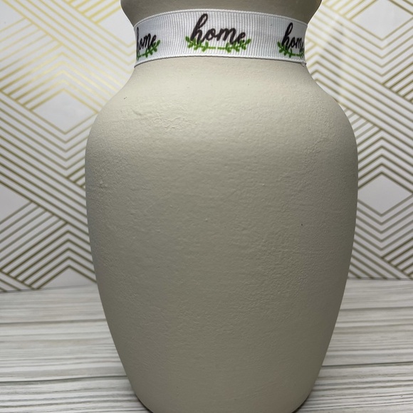 Hand painted glass vase - Picture 3 of 10